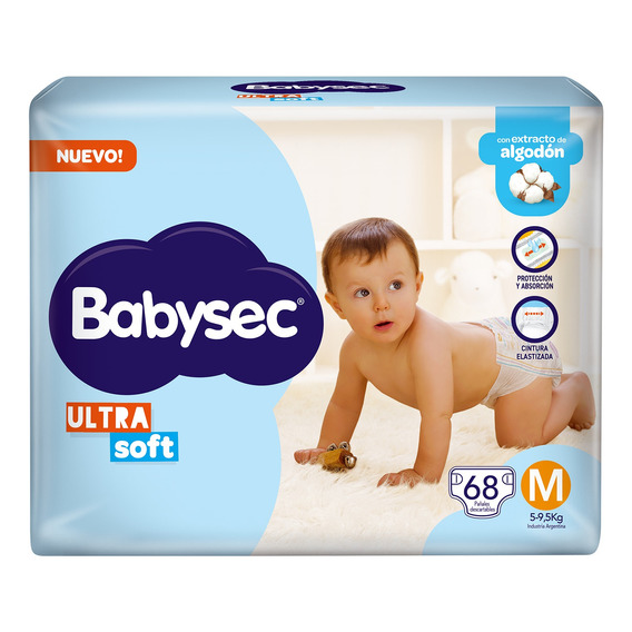 Pañales Bebe Babysec Ultrasoft  