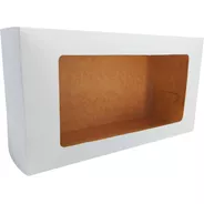 Caja Para Set Matero Mat3 Con Ventana X 10u Blanco Madera