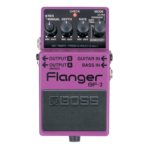 Pedal de efecto Boss Flanger BF-3  violeta