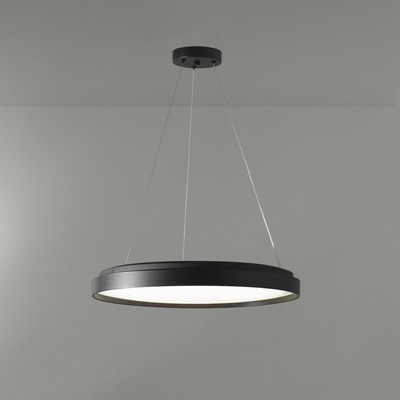 Colgante Led York Negro Control Remoto 45w Diseño Moderno Lk