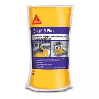 Sika 3 Plus - Acelerador De Pega E Endurecimento 1l