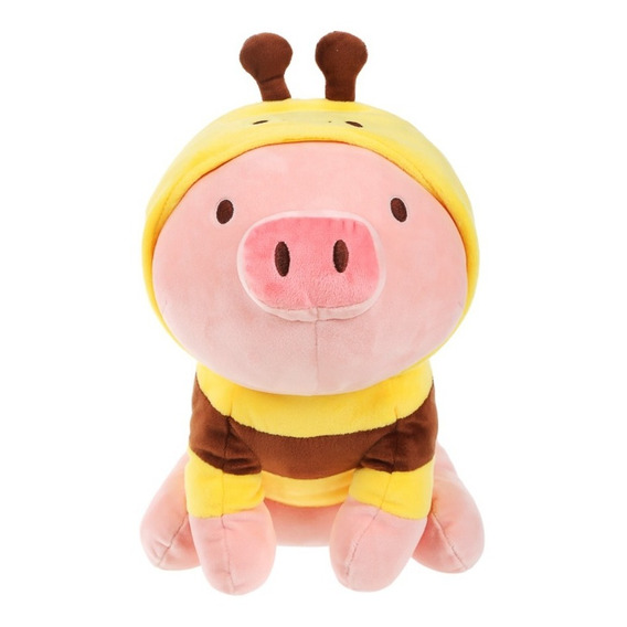 Peluche Cerdito Con Sudadera De Abeja- Puercobeja