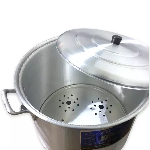 Olla Vaporera Para Cocina De Aluminio 100% Puro El Abuelo De 45