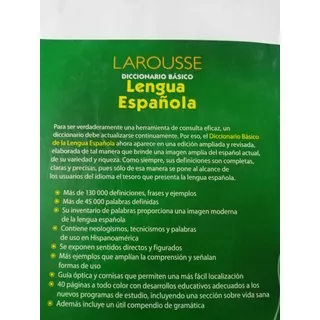 Diccionario Lengua Española Bachillerato Secundaria Larousse