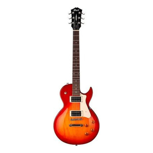 Guitarra eléctrica Cort CR Series CR100 de caoba cherry red burst con diapasón de jatoba