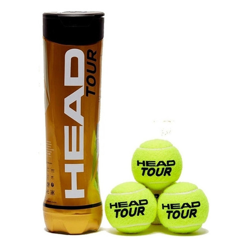 Tubo De Pelotas Head Atp Gold X3 Caba Tenis Padel Paddle