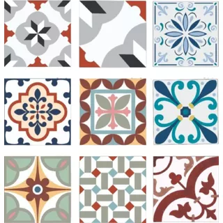 Azulejos Autoadhesivos Vinílicos Para Piso 20x20 Cm  X 25 Un