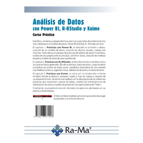 Libro Análisis De Datos Con Power Bi, R-rstudio Y Knime