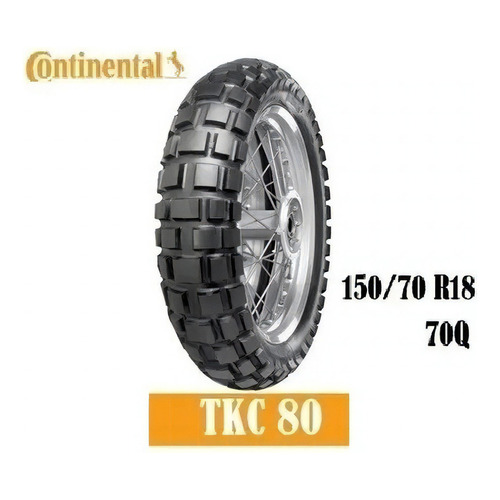 Continental 150/70b-18 70q Tl Tkc80 Rider One Tires