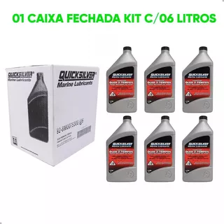 01 Caixa Fechada Óleo Tcw3 Quicksilver 2t Motor Popa 6 Lts