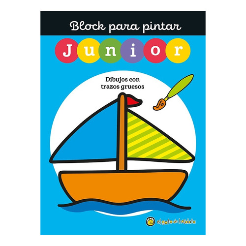 Block Para Pintar Junior 4 - Barco - El Gato De Hojalata