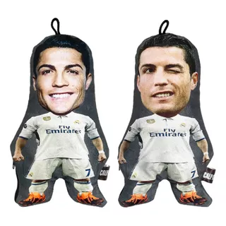 Dos Cojines Cristiano Ronaldo Chiquitos 25 Cm - Real Madrid