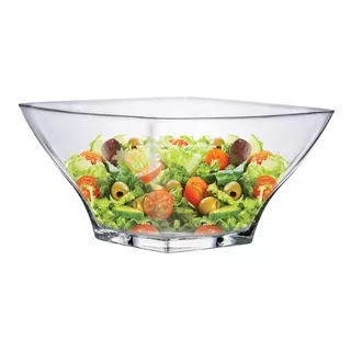 Saladeira Quadrada De Vidro Ruvolo Stephanie G 2700ml