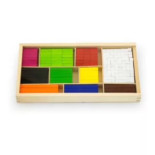 Regletas Colores Cuisenaire Matemática En Madera Montessori