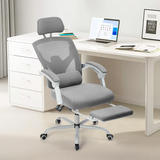 Sweetcrispy Silla Ergonómica De Escritorio Para Computador. Color Gris