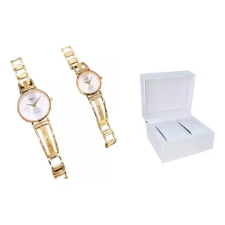 Relojes Qyq Pareja De Moda Pulso Acero Originales New Desing