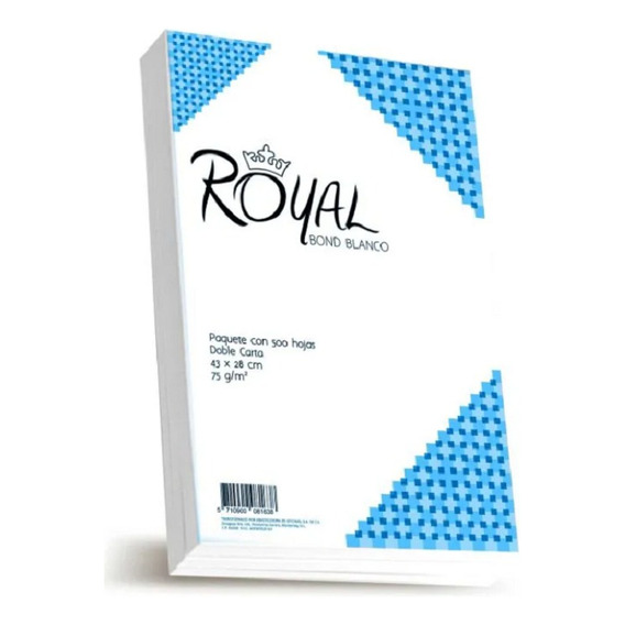 Papel Bond Royal Blanco Doble Carta - Paquete Con 500 Hojas