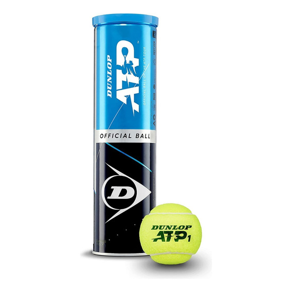 Tarro De Pelotas De Tenis Dunlop Atp Oficial X4 Itf