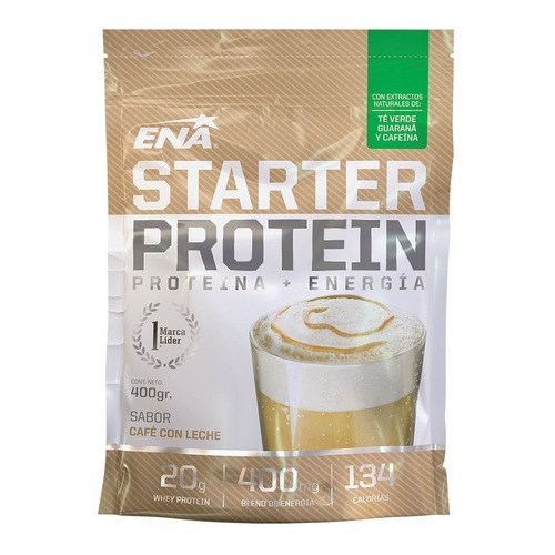 Ena Starter Protein 400g En Polvo Desayuno Proteico Shake Bebible Proteínas Más Energía Sabor Café con leche