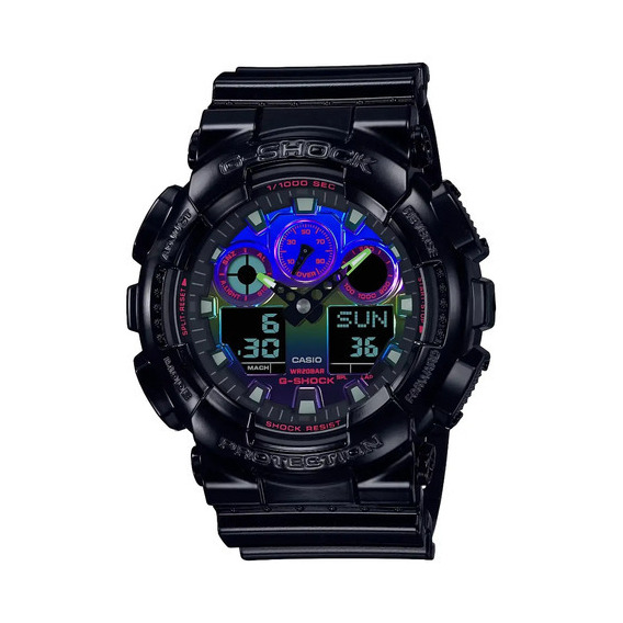 Reloj Casio G-shock Hombre Ga-100rgb-1acr Color de la correa Negro