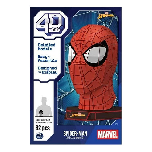 Marvel Spiderman Mascara Puzzle 4d Int 29952 Spin Master
