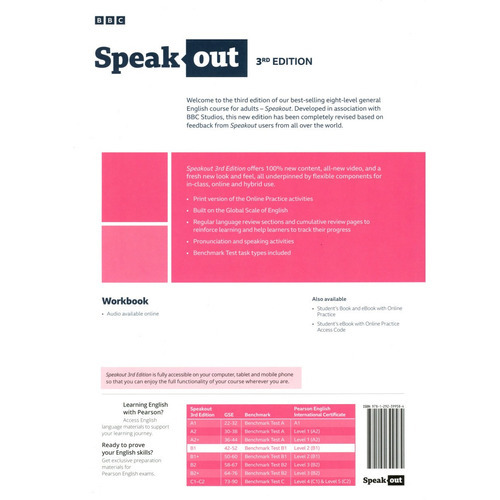 Speakout B1 - 3 Ed - Woorkbook Pearson, De Lindsay Warwick. Serie Speakout, Vol. 1. Editorial Pearson, Tapa Blanda En Inglés, 2023
