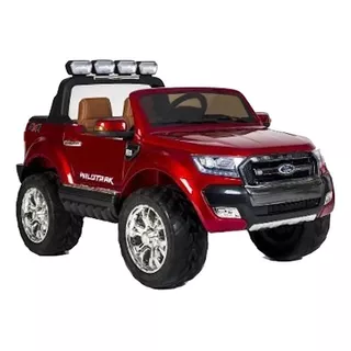 Camioneta A Batería Para Niños Importcomers Ford Ranger 2018  Color Bordó 220v