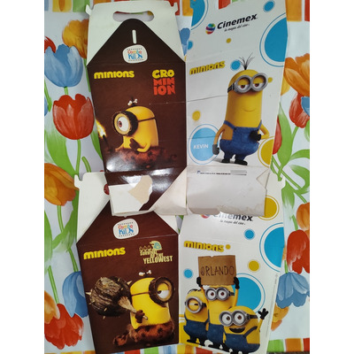 Palomeras Minions Combo Kids Cinemex De Cartón Set 2015