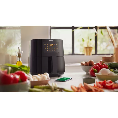 Airfryer Philips Digital Conectada Serie 5000 Hd9255/80 Color Negro