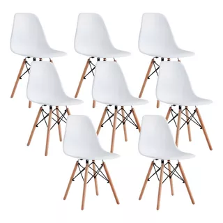 Silla De Comedor Mallas Y Textiles Morelos Mtm Eames, 8 Unidades