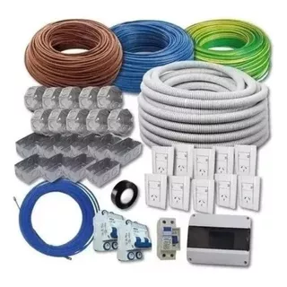 Kit Instalación Domiciliaria Eléctrica Completa Cable Eco
