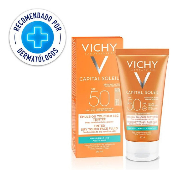 Vichy ideal soleil capital protector solar toque seco F50+ 50ml