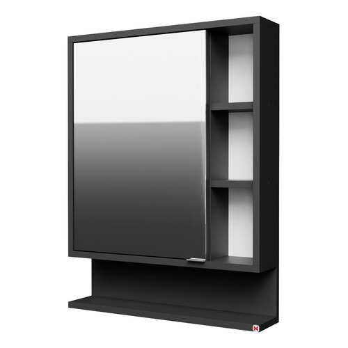 Mueble Botiquin Para Baño Color Negro