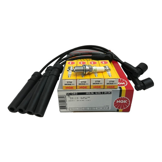 Kit Cables De Bujía Ngk + Bujías Ngk Chevrolet Aveo 1.6 16v