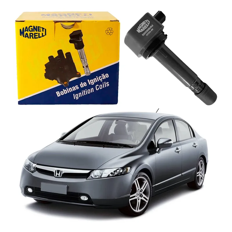 Bobina De Ignição Marelli Civic 1.8 16v 2006 A 2011