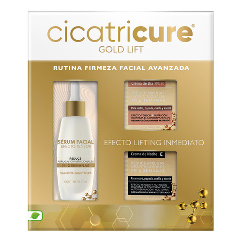 Pack Cicatricure Pack Gold Lift Crema Dia+noche+serum