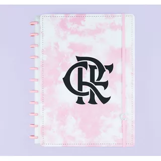 Caderno Inteligente Grande Flamengo Rosa