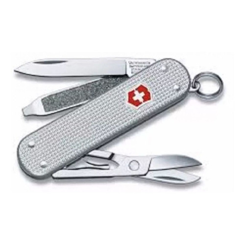 Cortaplumas Victorinox Classic Sd Alox Suiza 5 Usos 23011 Color Gris