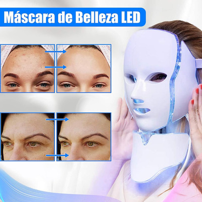 Equipo De Belleza Para Damas Con Máscara Led De 7 Colores