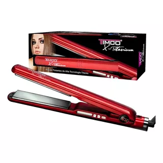 Alaciadora Profesional X-titanium 25mm Timco Tit-230r Color Rojo