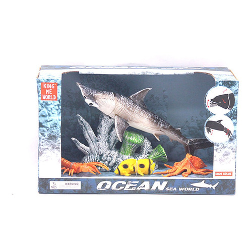 Animales Del Oceano Set Pulpo Y Tiburon En Caja Wabro 99579