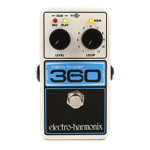 Electro Harmonix Nano Looper 360 / 360 Segundos / 11 Loops Color Blanco/celeste