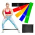 Kit 5 Mini Bands Con Bolso Resistente Fitness Ejercicio Otec Color Combo