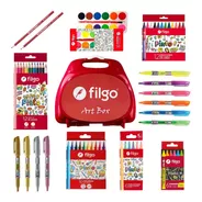 Filgo Art Box Valija De Arte Kit Escolar Set Completo F32