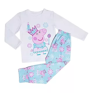 Pijama Conjunto Manga Larga Moda Infantil Peppa