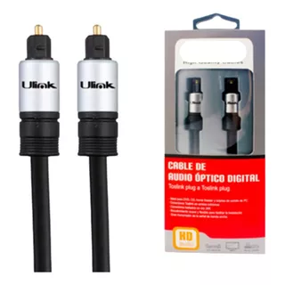 Cable Toslink 1,8 Mts.premium, Audio Digital Óptico Fact/bol