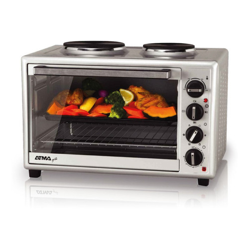 Horno Eléctrico Grill Atma Hg5022api Con 2 Anafes 50 Litros