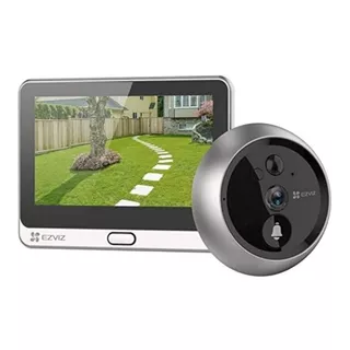 Videoportero Ezviz Wire Free Peephole Doorbell Dp2c Color Plateado