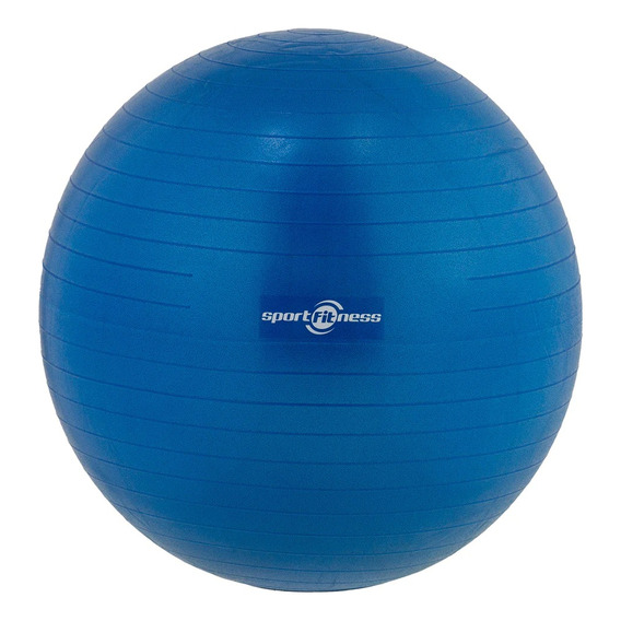 Balón De Gimnasia 65cm Yoga Pilates Sportfitness Color Azul