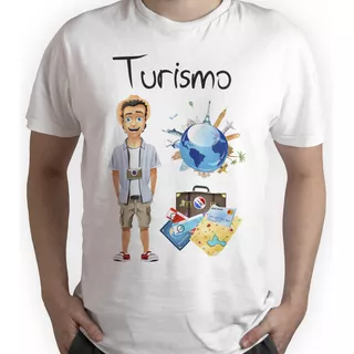 Camiseta Profissão Turismo - Modelo Masculino